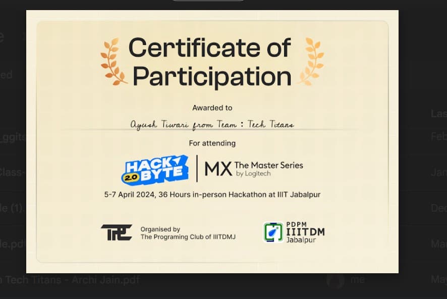 HackByte 2.0 – IIITDM Jabalpur